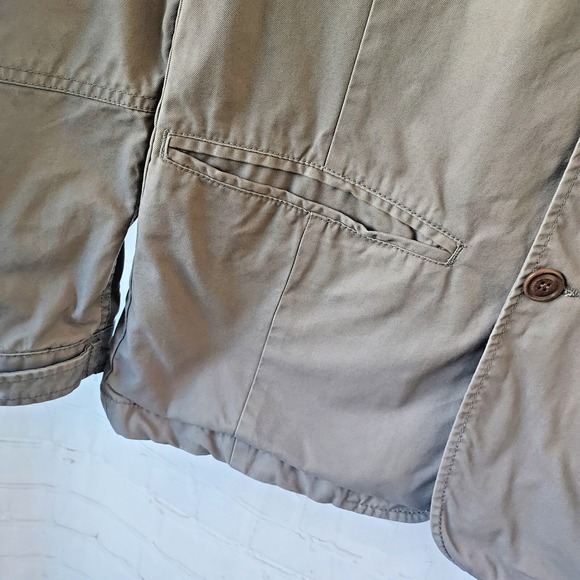 Diesel Women's Safari‎ Military Green Jacket Size Large Chest Flap Pockets - Picture 10 of 16